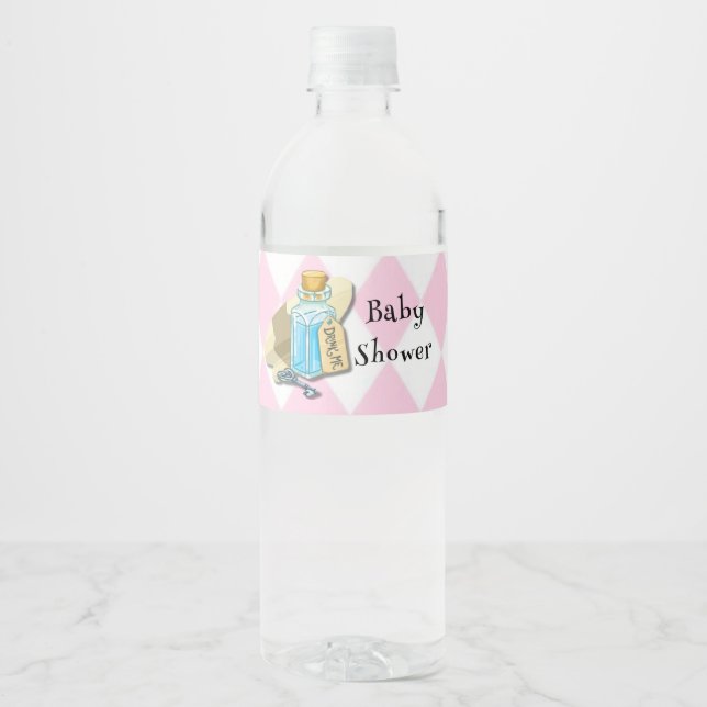 Rosa Alice im Wunderland und Friends Babydusche (Vorderseite)