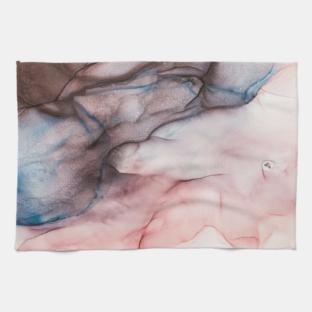 Rosa Alkoholfarbe Geschirrtuch (Horizontal)