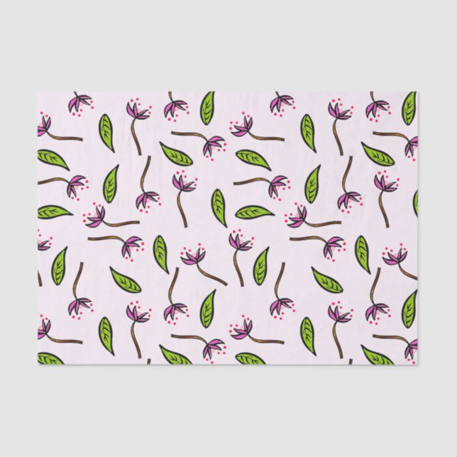 Rosa als Couture B Seidenpapier (Vorderseite)