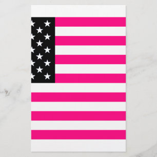 rosa amerikanische Flagge