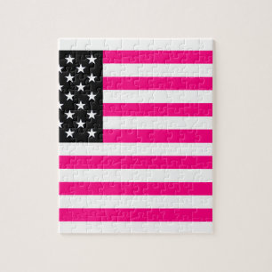 rosa amerikanische Flagge
