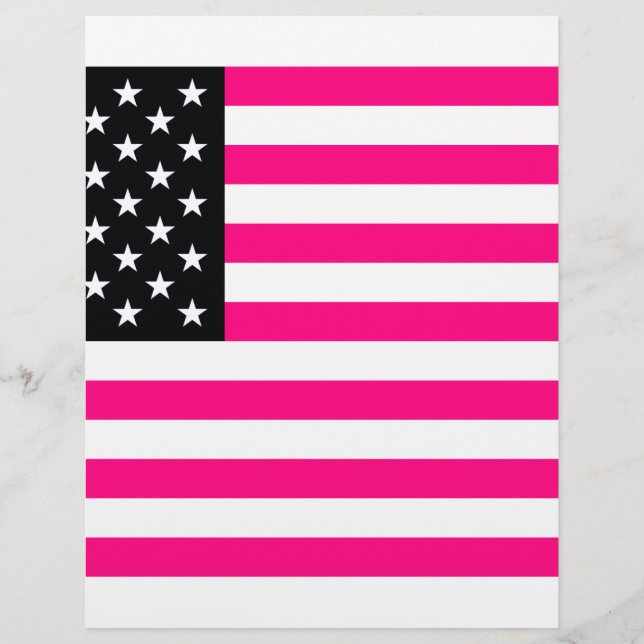 rosa amerikanische Flagge (Vorderseite)