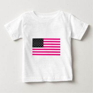 rosa amerikanische Flagge Baby T-shirt