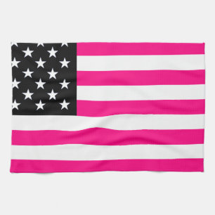 rosa amerikanische Flagge Handtuch