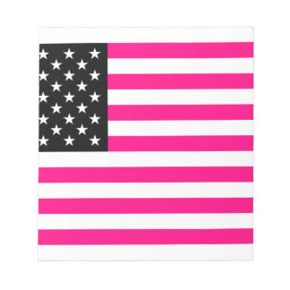 rosa amerikanische Flagge Notizblock