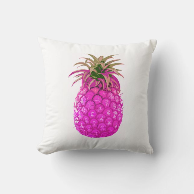 Rosa Ananas-Kissen Kissen (Vorderseite)