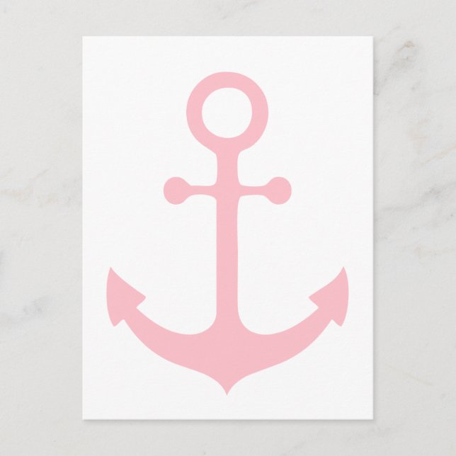 Rosa Anchor Postkarte (Vorderseite)
