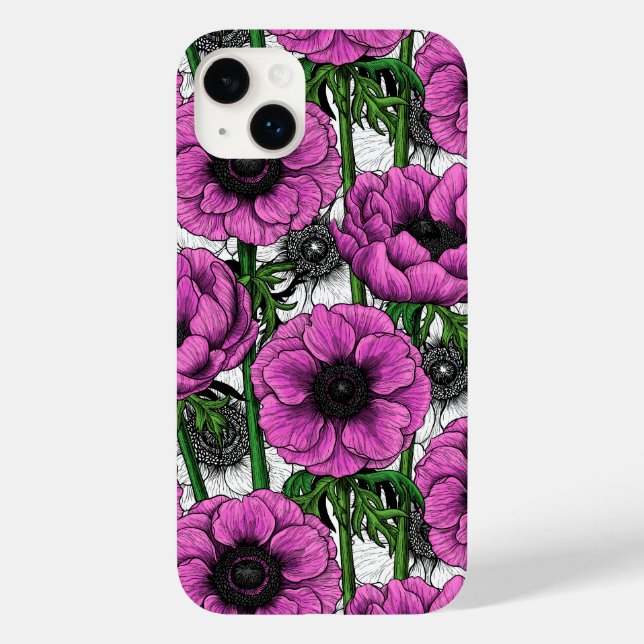 Rosa Anemone Case-Mate iPhone 14 Plus Hülle (Rückseite)