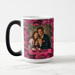 Rosa Anemonen Florales Vater Papa Andenken Verwandlungstasse