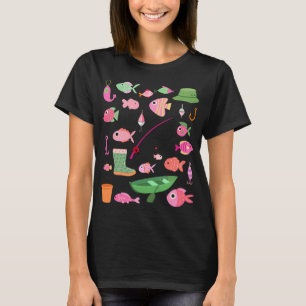 Rosa Angeln Weiblich T-Shirt
