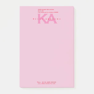 Rosa Anmerkungen Post-it Klebezettel