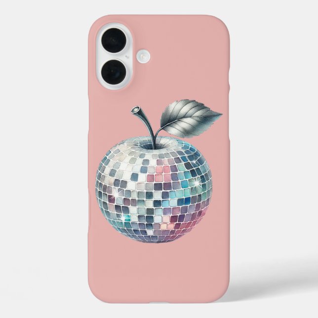 Rosa Apfel iPhone 16 Plus Hülle (Rückseite)
