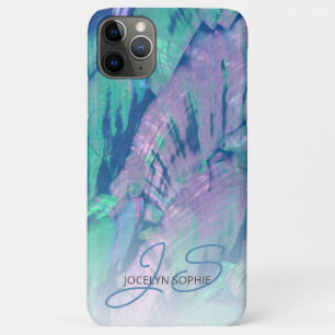 Rosa Aqua Türkis Blauer Abalone Muschel Muster Case-Mate iPhone Hülle