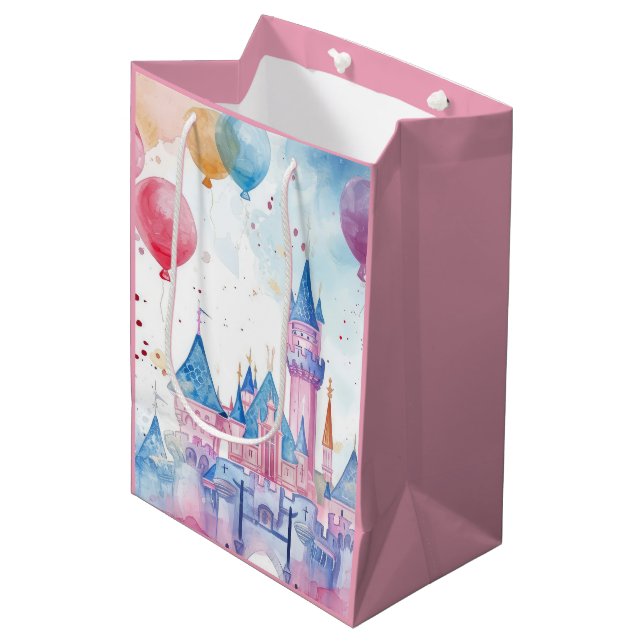 Rosa Aquädukte Burg Mittlere Geschenktüte (Vorderseite Schrägansicht)
