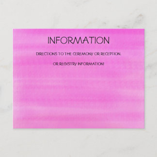 ROSA AQUARELL-INFORMATIONS-KARTE POSTKARTE