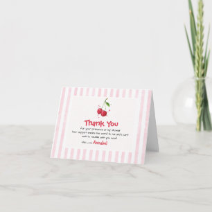 *Rosa Aquarell-Kirsche Danke Baby Shower