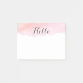 Rosa Aquarell Post-it Klebezettel