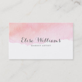 Rosa Aquarell Visitenkarte