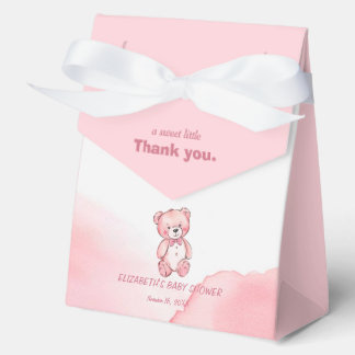 Rosa Aquarellbär Gefälligkeitsbox Geschenkschachtel