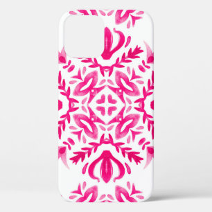 Rosa Aquarellfarbe: geometrische Fliesengestaltung Case-Mate iPhone Hülle