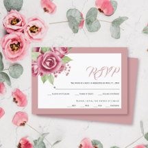 Rosa Aquarellfarben Blume Rose Blumenzwiebeln