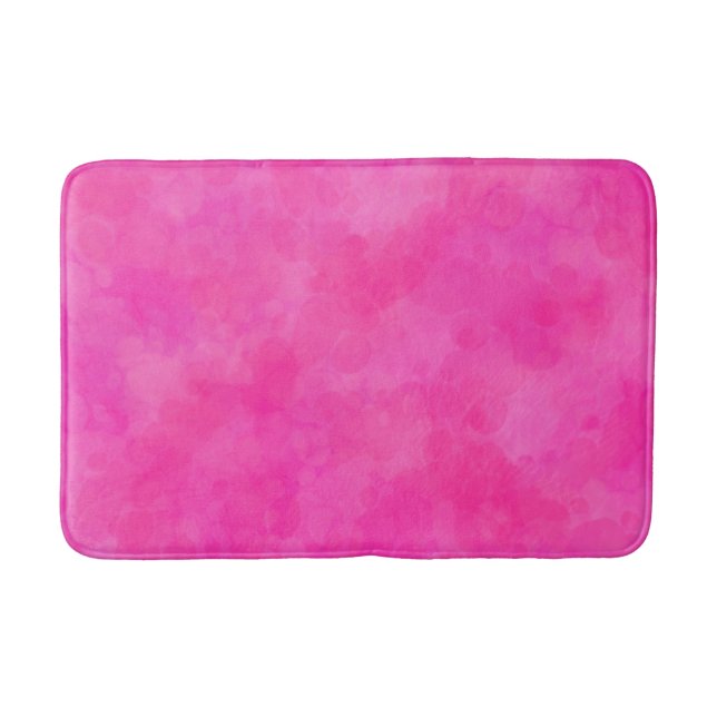 Rosa Aquarellfarben Gefärbte Krawatte drucken Badematte (Vorderseite)