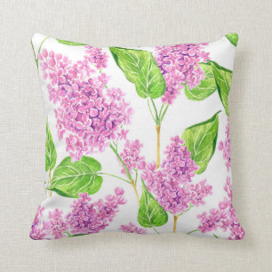 Rosa Aquarelllische Blume Kissen