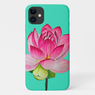 Rosa Aquarelllotus Blume Kunst Case-Mate iPhone Hülle