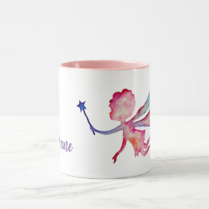 Rosa Aquarellmärchen Custom Combo Tasse