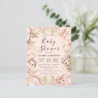 Rosa Aquarelltiere Haushalt Kinderdusche