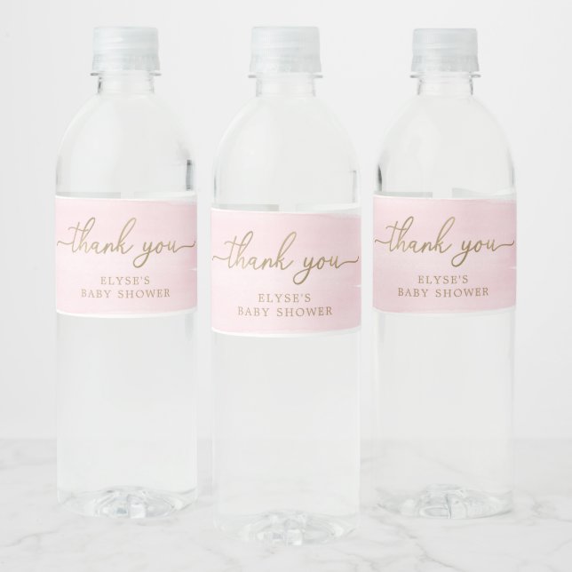 Rosa Aquarellwasser Flasche Gesichtsbeweis (Flaschen)