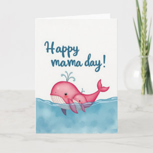 Rosa Aquatic Mamas Day Karte