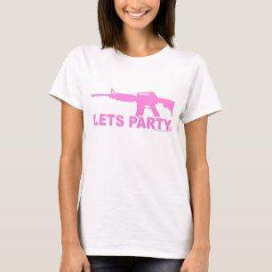 Rosa AR15 lässt Party T-Shirt