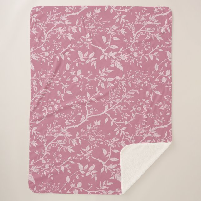 Rosa Arboretum Sherpa Blanket Sherpadecke (Vorderseite)