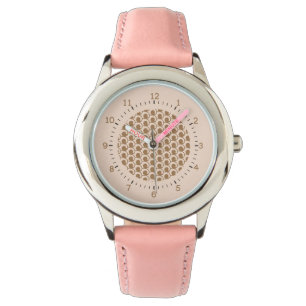 Rosa Art Deco Armbanduhr
