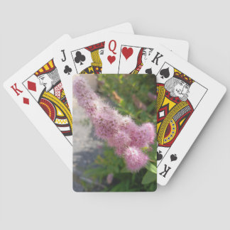 Rosa Astilbe-Blumen-Blumen-Kartenspiel für Spiele Spielkarten