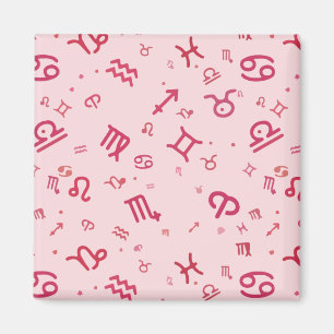 Rosa Astrologie Zodiac Symbolzeichen  Magnet