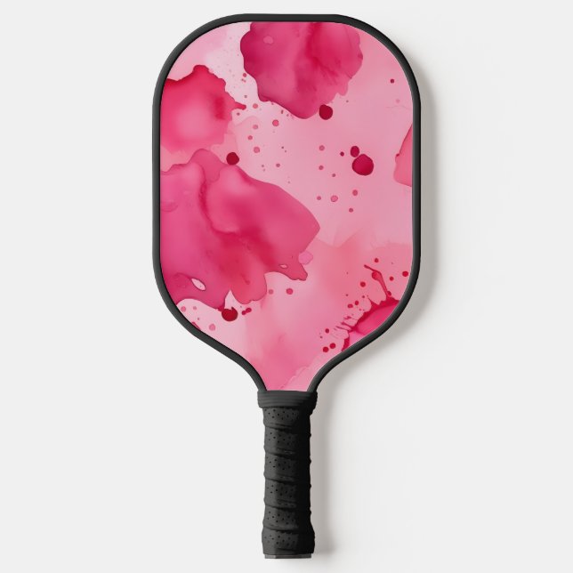 Rosa auf Rosa Abstract Pickleball Schläger (Vorderseite)