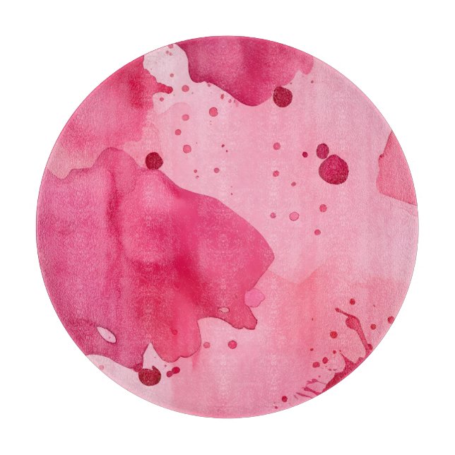 Rosa auf rosa Abstrakt Schneidebrett (Vorderseite)
