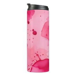 Rosa auf Rosa Abstrakt Thermosbecher