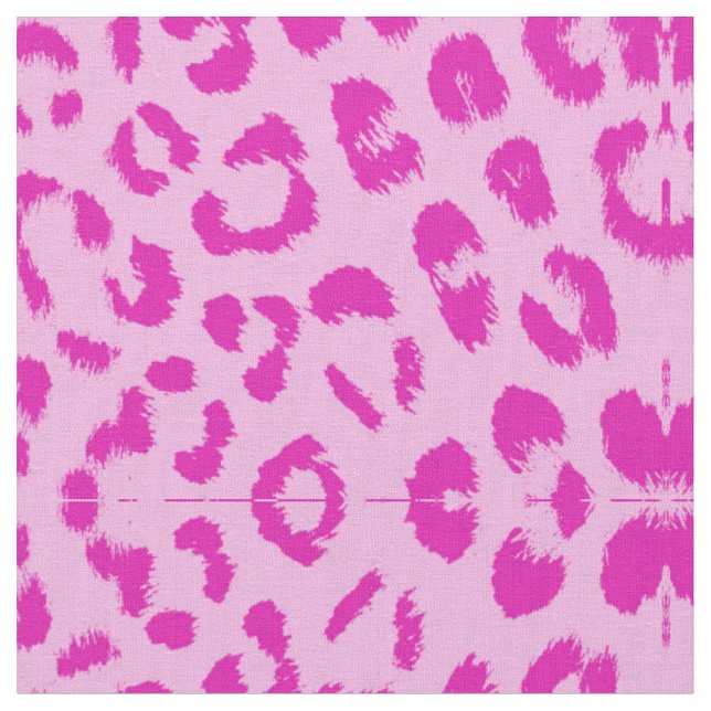 Rosa auf rosa Leopard drucken Stoff (Nahaufnahme)