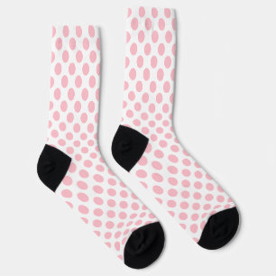 Rosa auf weißen Polka Docks Socken