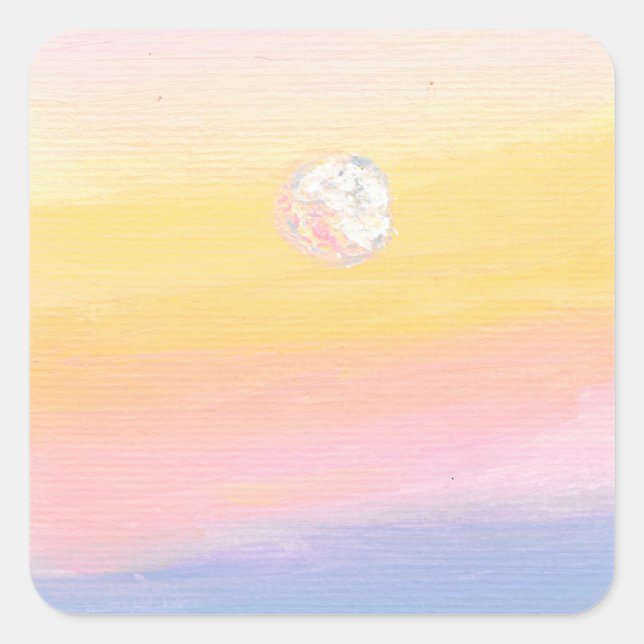 Rosa Aufkleber für Sonnenuntergänge (Vorderseite)