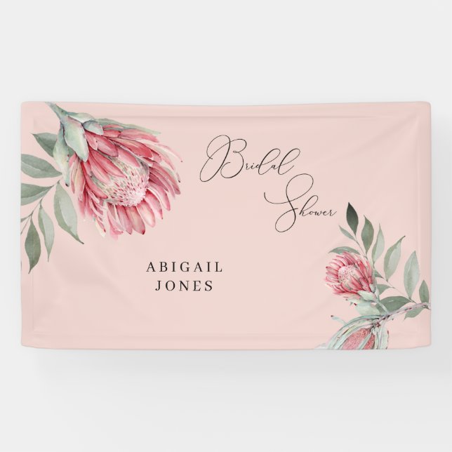 Rosa australisches Brautparty Banner (Horizontal)