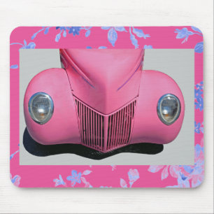 Rosa Auto-Mauspad Mousepad
