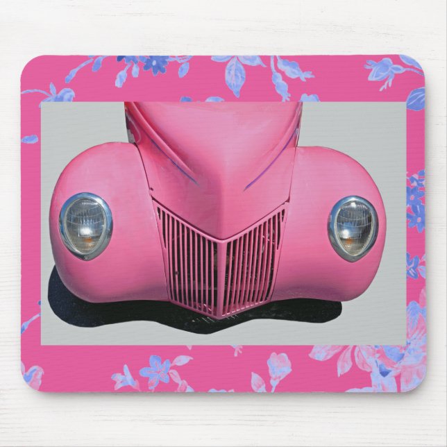Rosa Auto-Mauspad Mousepad (Vorne)