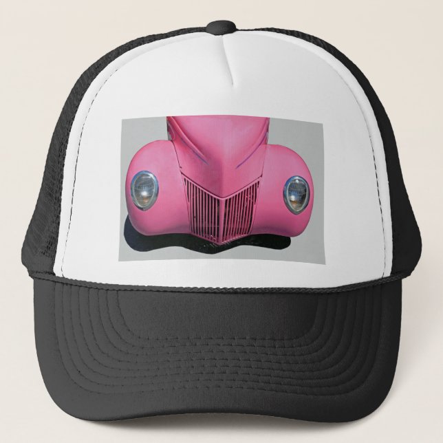 rosa Auto Truckerkappe (Vorderseite)