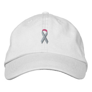 Rosa Awareness Ribbon Bestickte Baseballkappe