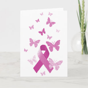 Rosa Awareness Ribbon Karte