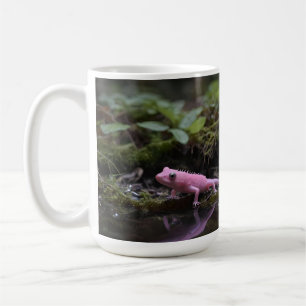 rosa Axolotl am Fluss, Kaffeetasse